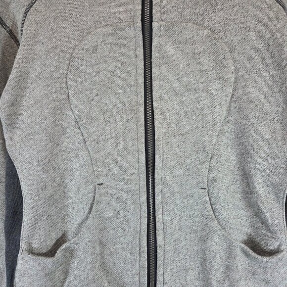 Lululemon Athletica On The Daily Hoodie Heathered Black Dark Grey French Terry 8 - Picture 8 of 10